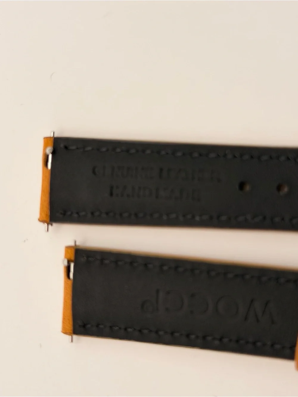 Leather Watch Band, 18mm, New, Brown, Natural leather